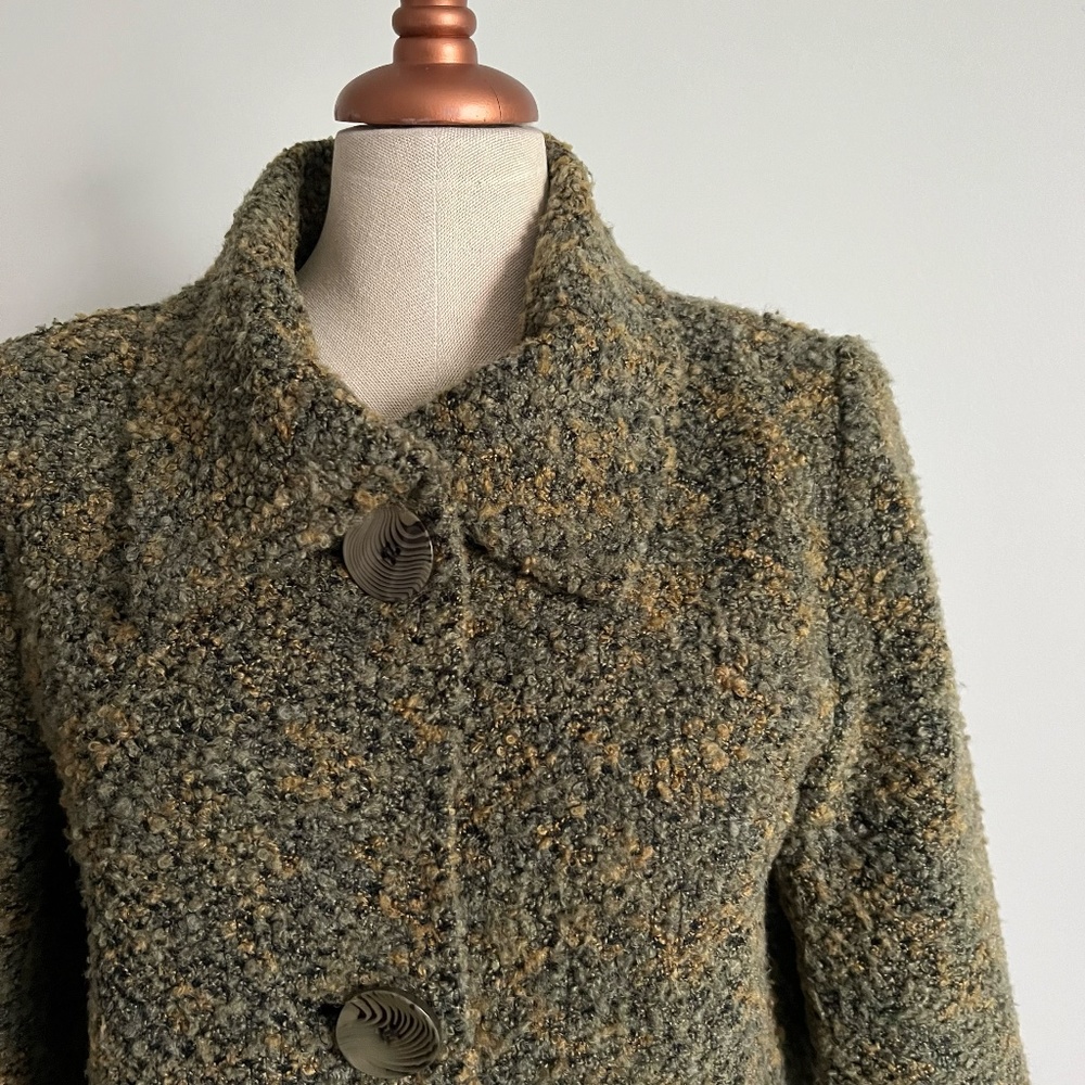 Zoé - Kaki Knit Boucle Jacket / Blazer - Picture 3 of 6
